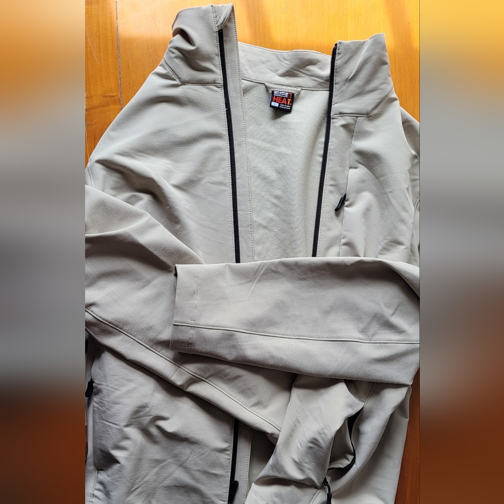 32° Heat Zip-Up Jacket Light Gray Size Large